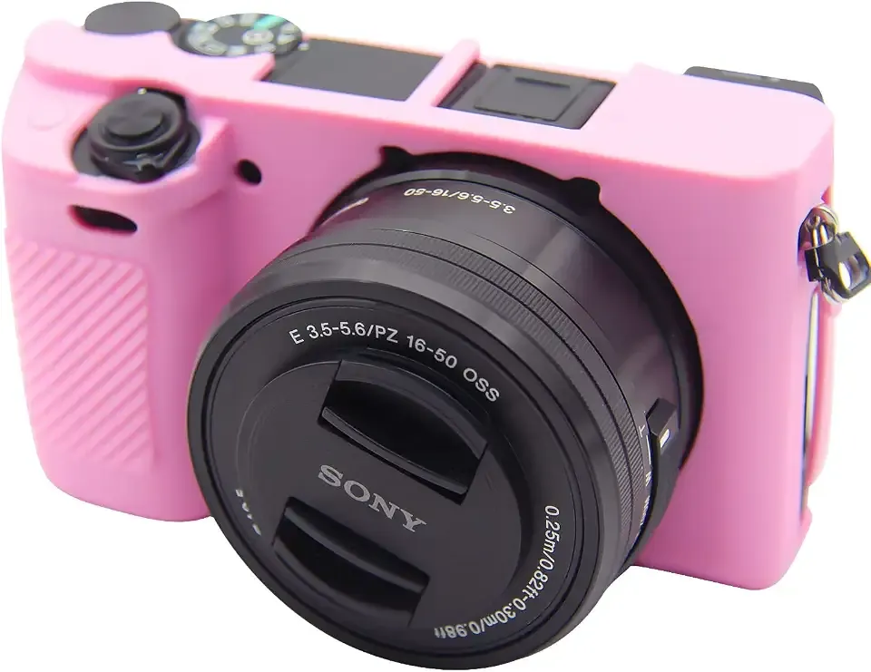 Protective Case for Sony Alpha A6100 A6300 A6400 Camera (Pink)