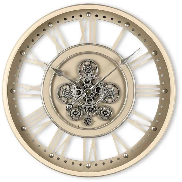 Klok Nimar metaal rond 60cm taupe open dessin 44