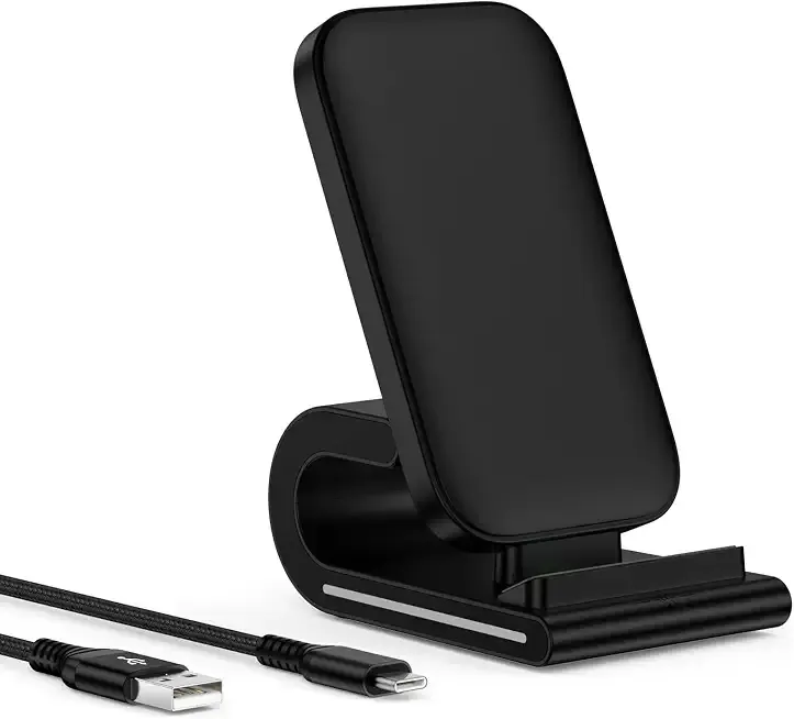 Fast Samsung Wireless Charging Stand Android 15w Cordless Charger Station | For Galaxy S26+ S25 Ultra S24 S21 Fe S20 S10 S9 S8 Flip8, iPhone 17 Pro Max 16 15 14 Stand up Wire Less Charging Pad for Desk