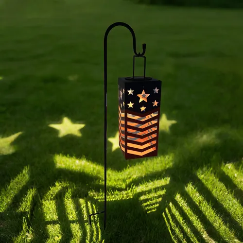 Patriot Lighting® Patriotic Solar LED Lantern Landscape Light - Assorted