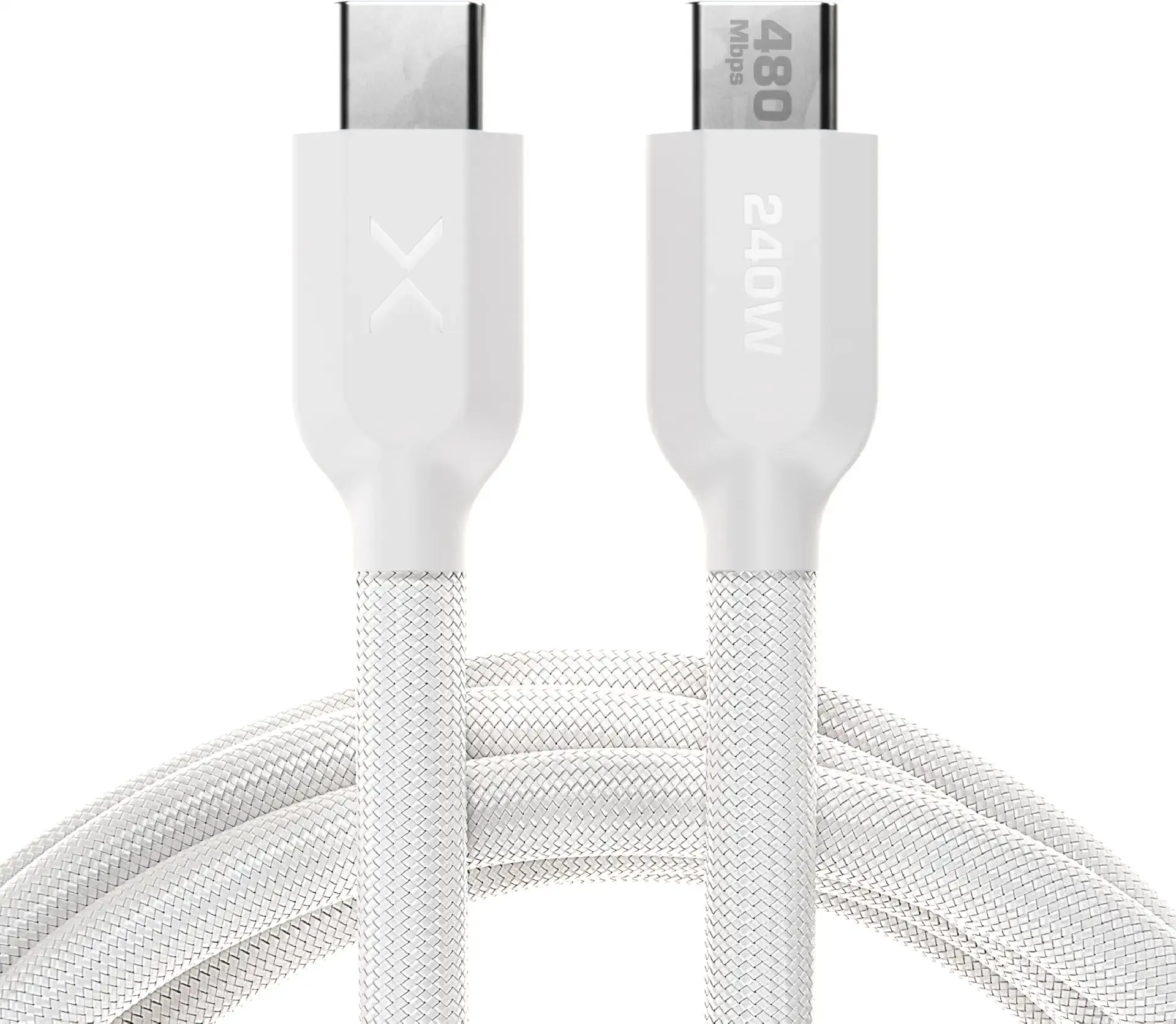 NOCO XGrid XC1: 240W USB-C to USB-C Cable – Type C Fast Charging Cord, USB-IF Certified, Smart E-Marker Chip, 480Mbps Data, UltraFlex Braided Nylon + Silicone Jacket, 3-Foot Durable Design