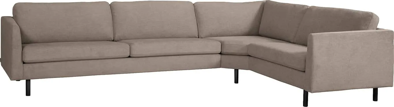 Hjellegjerde Medium hjørnesofa stoff Baffin dark beige, armlen 27