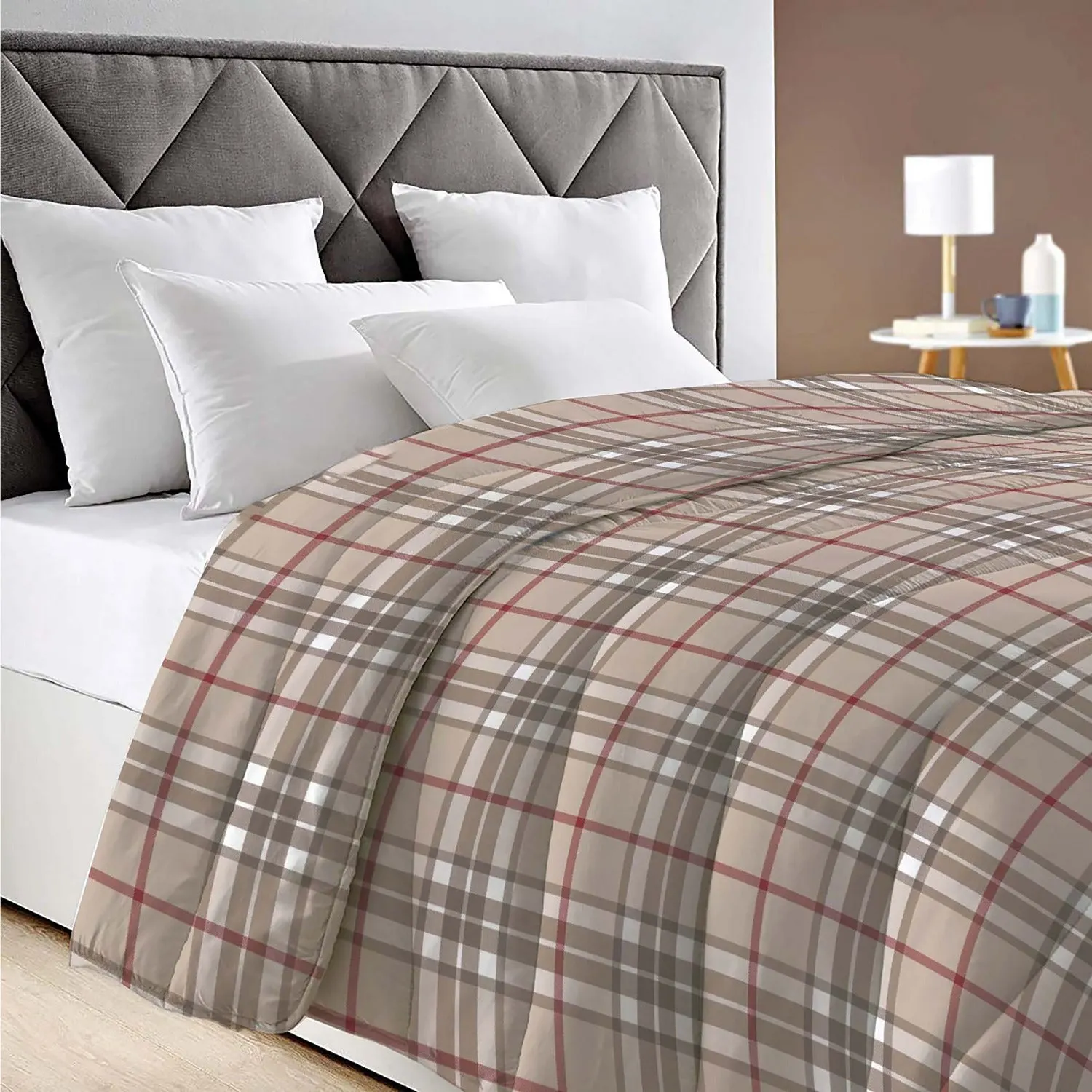 Trapunta 1 piazza Gioia decoro quadri marrone