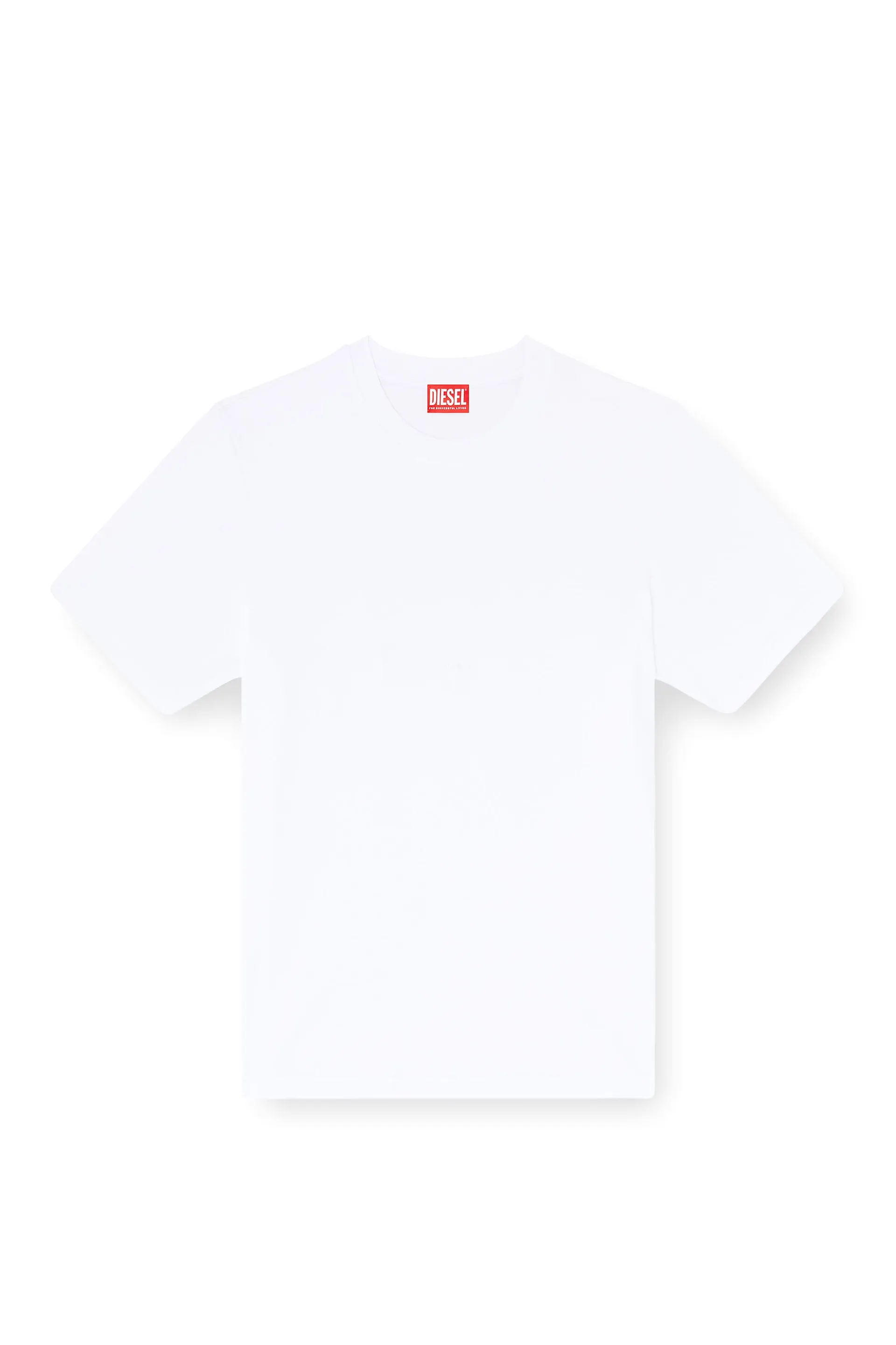 Cotton-interlock T-shirt with logo embroidery