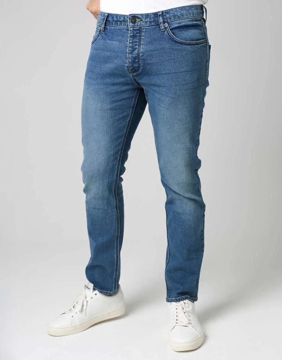 French Connection Cotton slim fit stretch jeans in light blue