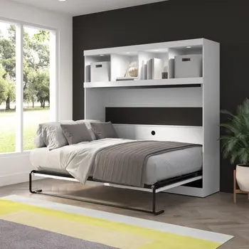 Oasis Horizontal Murphy Bed with Overhead Storage, Full Size