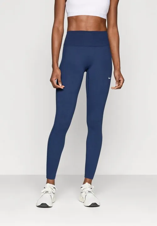W NK DF ONE HR TIGHT USEAM - Tights - midnight navy/white