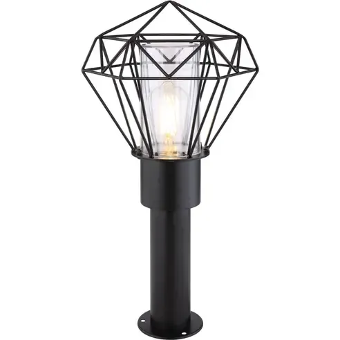Außen-Wegeleuchte - schwarz - 50 cm hoch