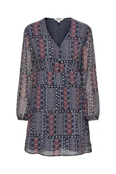 Vestido corto con lurex