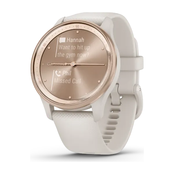 Garmin Vivomove Trend Hybrid smartklokke Ivory peach