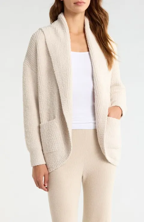CozyChic® Ribbed Shawl Collar Cardigan