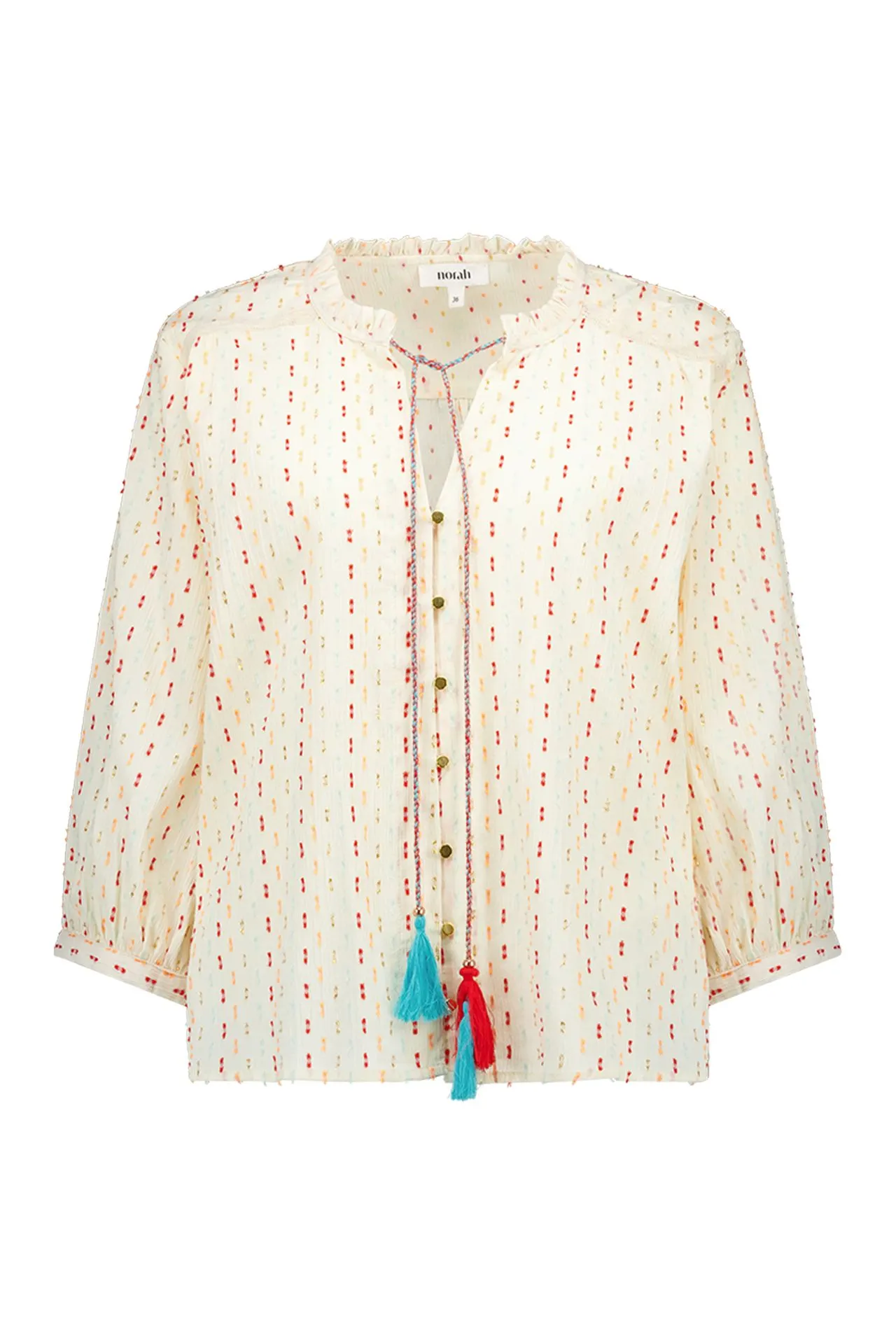 Boho blouse met kwastjes