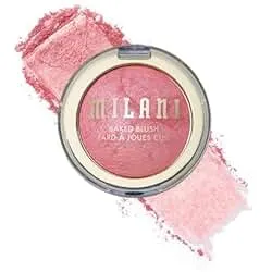 Milani Baked Blush, Updated Powder Blush for Cheeks, Cruelty Free Makeup - Shape, Contour & Highlight Face for a Shimmery or Matte Finish - Dolce Pink