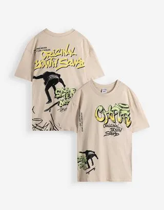 T-shirt - Oversized Fit - grigio chiaro