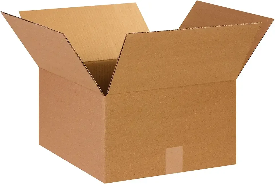 BOX USA 14 x 14 x 8 Corrugated Cardboard Boxes, Medium 14"L x 14"W x 8"H, Pack of 25 | Shipping, Packaging, Moving, Storage Box for Home or Business, Strong Wholesale Bulk Boxes