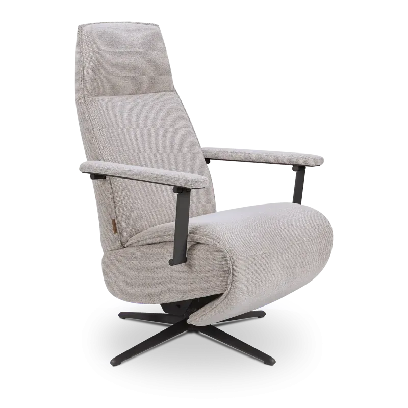 Relaxfauteuil VIllon - handmatig - stof Sneak Naturel