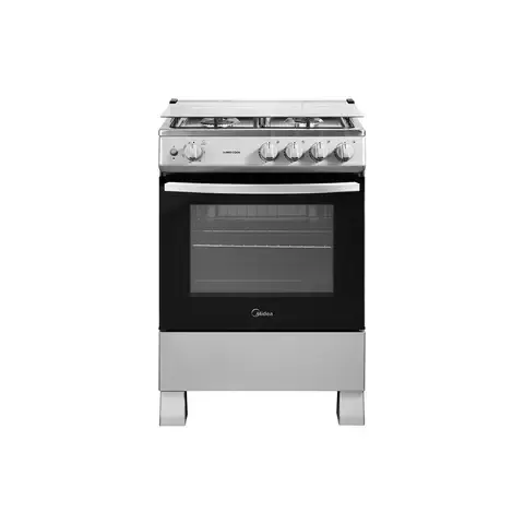 Cocina a Gas Licuado y Natural 4 Quemadores 24 Pulgadas Silver