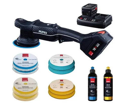 RUPES BigFoot 125mm iBrid Random Orbital Polisher 15mm Orbit HLR15 Basic Kit