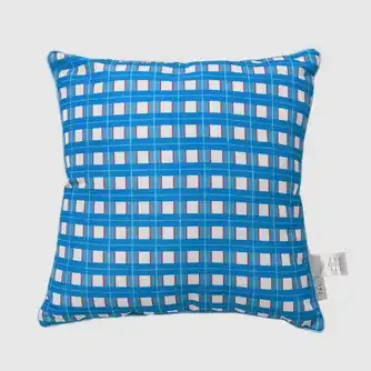 Twill & Co Maritime Check Cushion