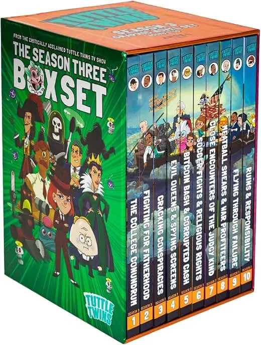 Tuttle Twins: Season 3 Graphic Novel | Hardcover | Box Set Tuttle Twins: Season 3 Graphic Novel | H…
