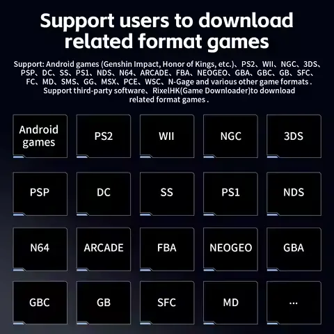 ANBERNIC RG VITA / RG VITA Pro Handheld Game Console 5000mAh Android Video Gaming Player Supports Bluetooth AI Streaming RixelHK