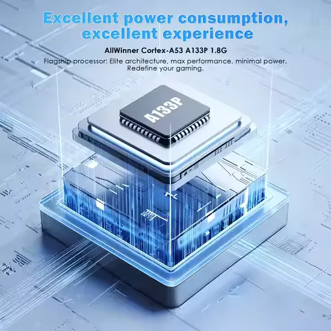 AMPOWN Magicx ZERO 40 Video Game Console 4''IPS Touch Screen Android System A133P Support Wifi Bluetooth Vibration Motor for NDS