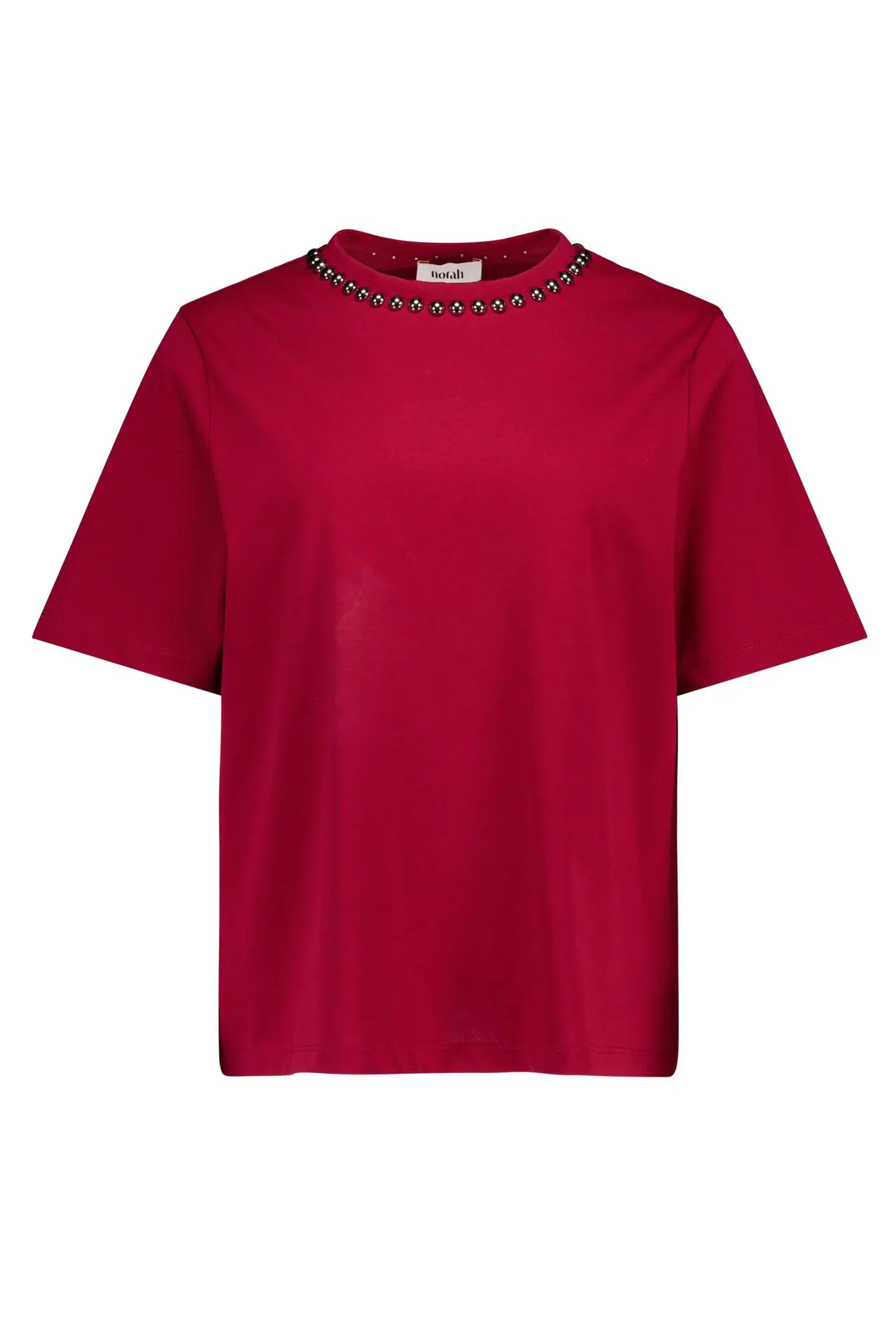 Rood shirt met studs