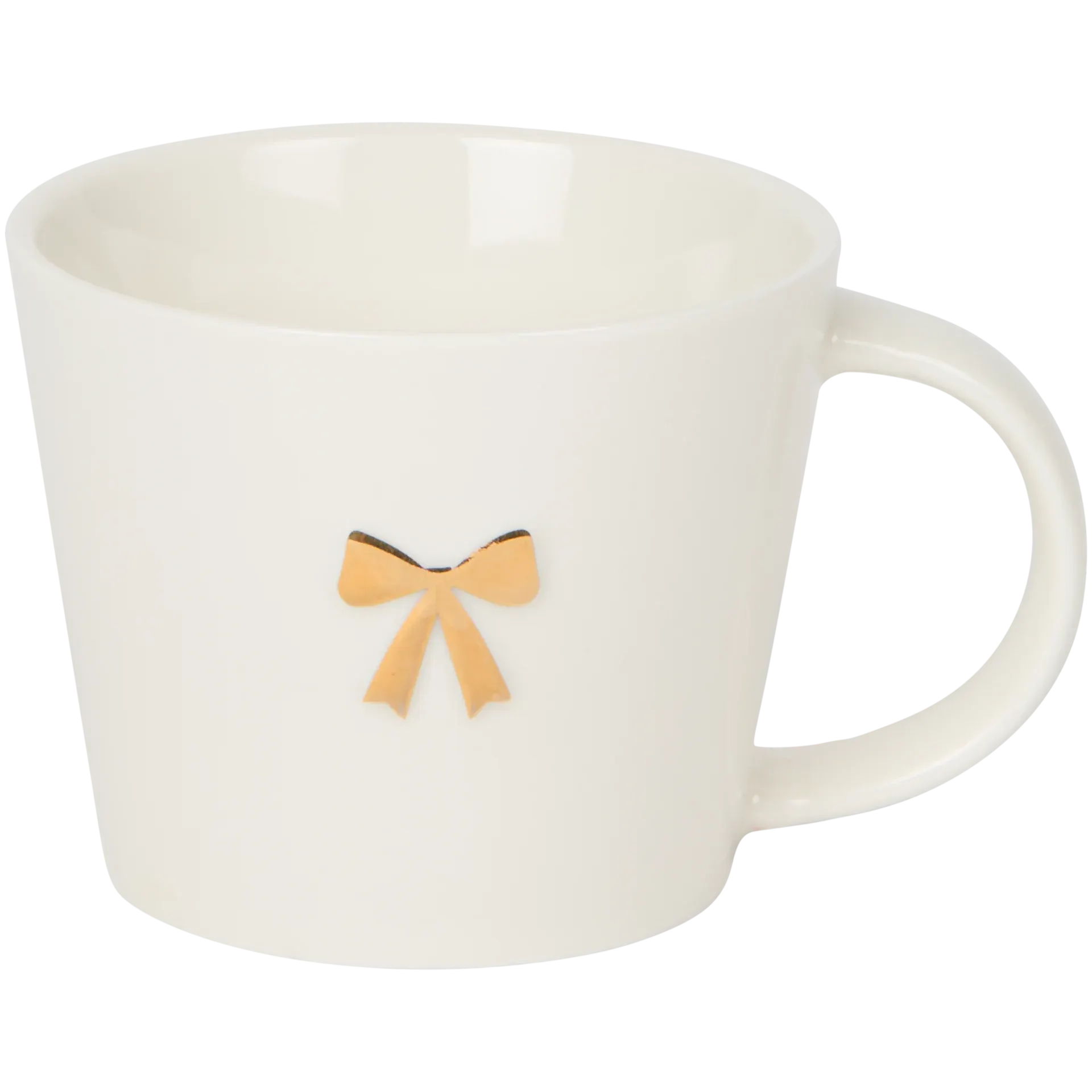 Tazza con dettaglio dorato