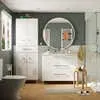 Conjunto de baño con lavabo y columna Remix2 Blanco 80x45 cm