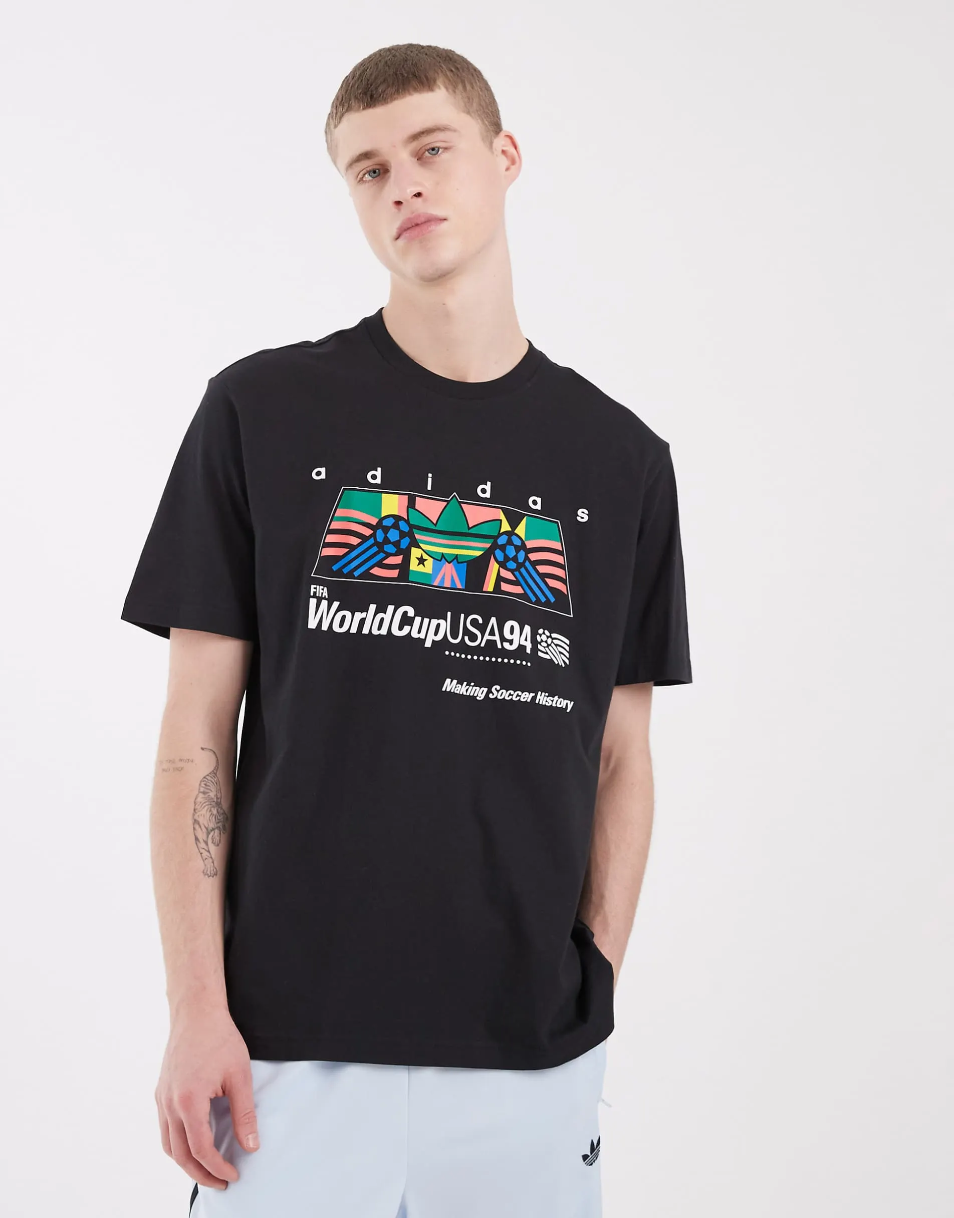 adidas Originals World Cup 94 chest graphic in black