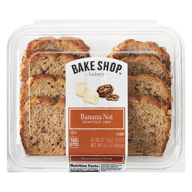 Bake Shop Banana Nut Sliced Loaf Cake