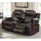 Global Furniture Blanche Power Reclining Loveseat - Walnut