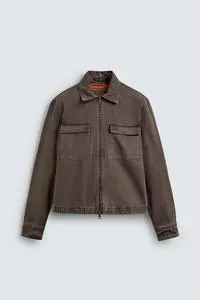 RELAXED FIT SUEDE LEATHER JACKET