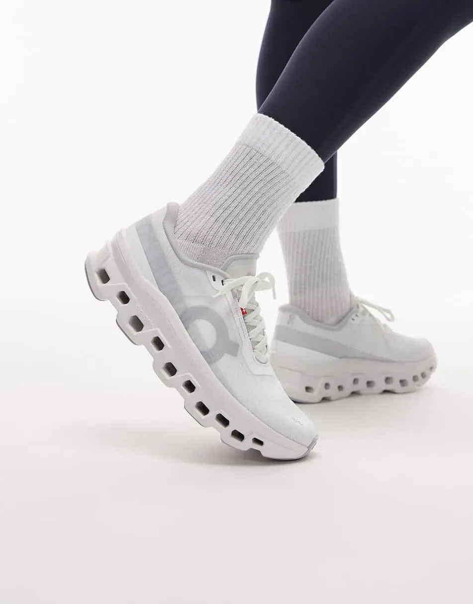 ON Cloudmonster 1 running trainers in white