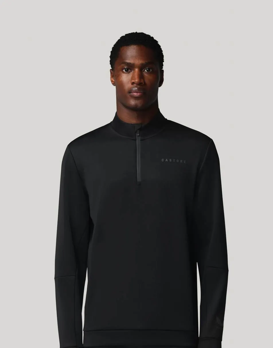 Castore Flex 1/4 zip sweatshirt in black