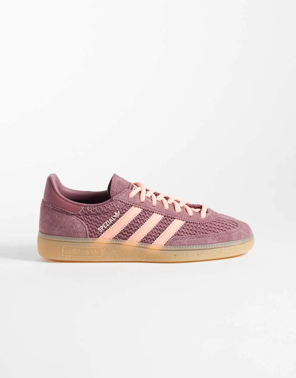 adidas Originals Handball Spezial trainers in mauve and pink