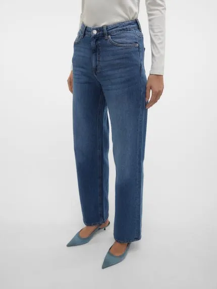 VMTESSA Høyt snitt Wide Leg Fit Jeans