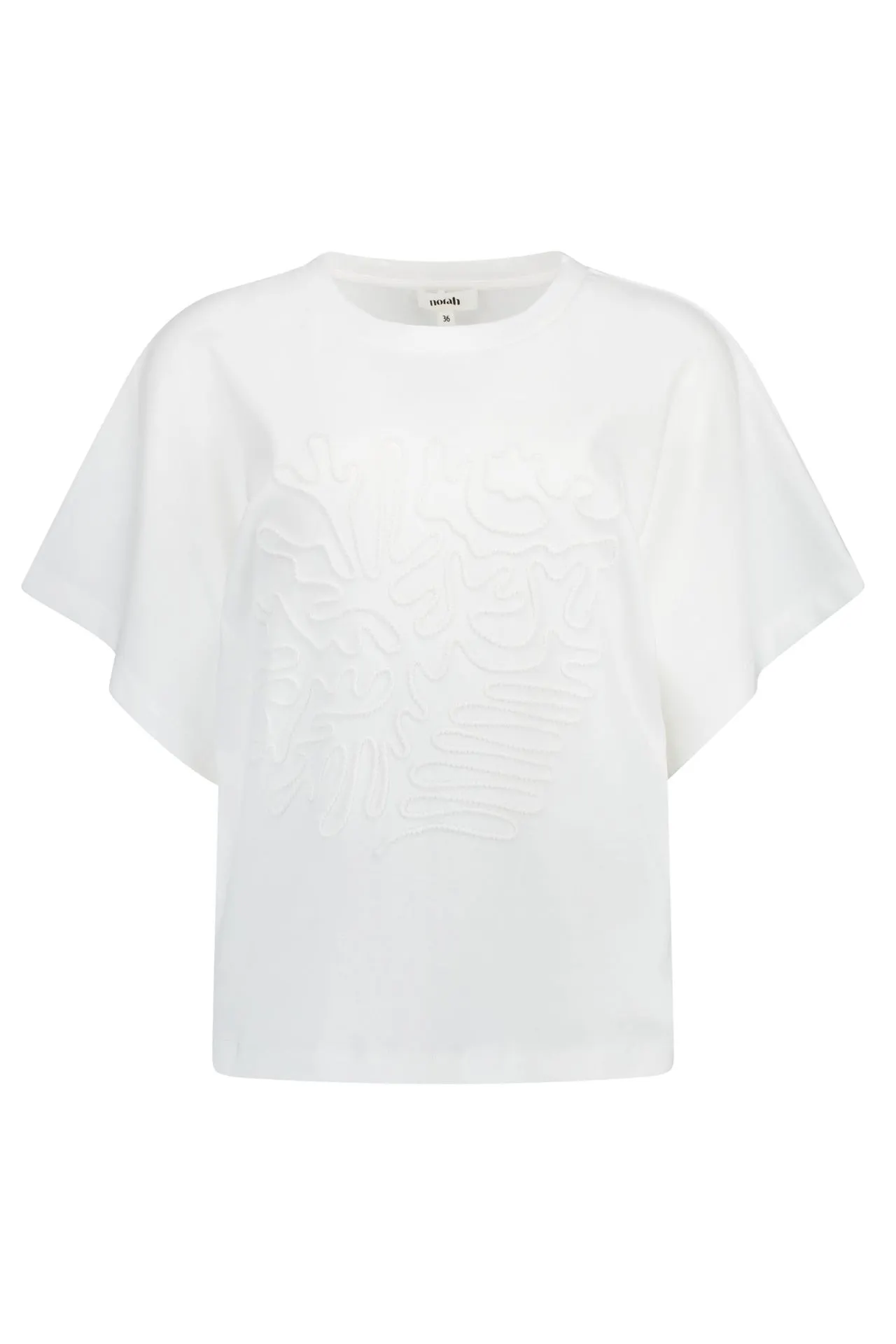 Wit shirt met borduursels
