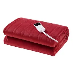 Kogan Washable Electric Heated Throw Blanket (Red, 160 x 130cm)