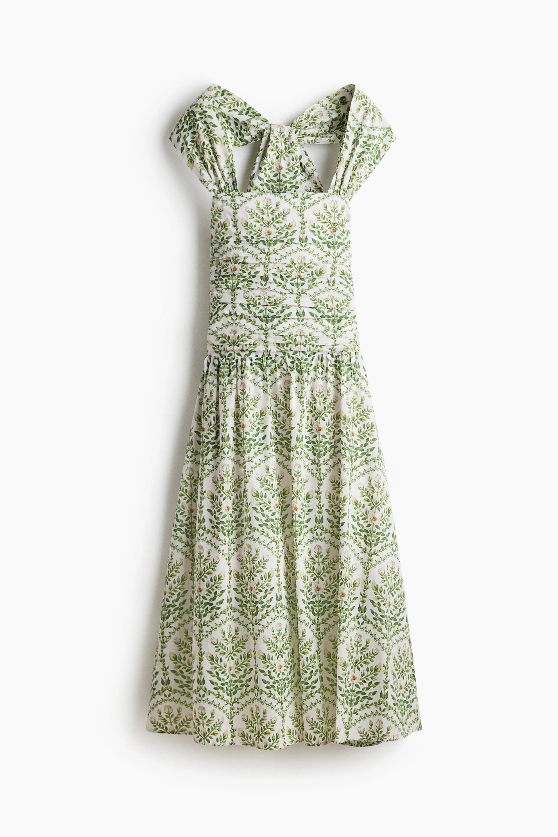 Vestido halter en popelina