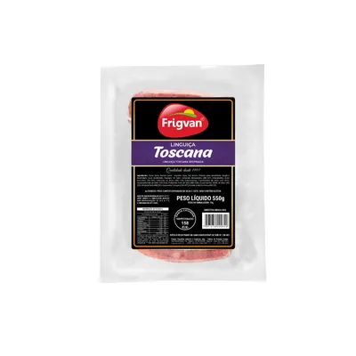 linguiça tipo toscana frigvan 550g