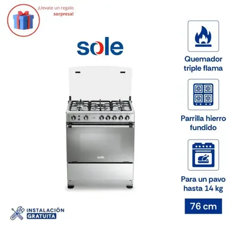 Cocina de Pie COSOL026 76 cm 5 hornillas