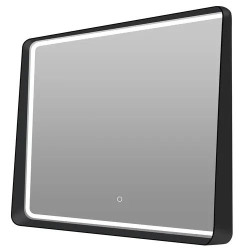 Tuscany® 36"W x 32"H Black Framed LED Lighted Mirror with Defogger and Integrated...