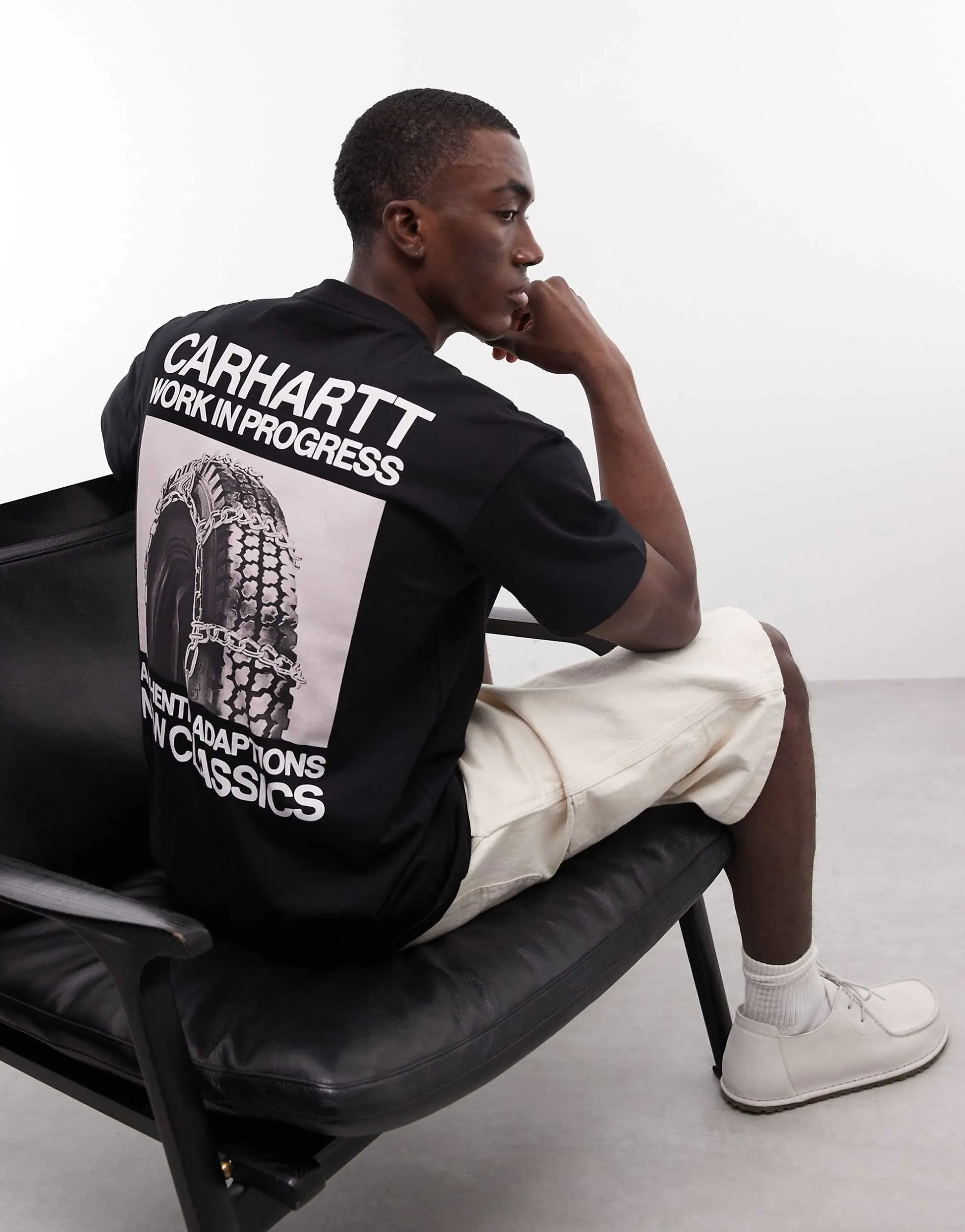 Carhartt WIP Sean Hamilton 03 back print t-shirt in black