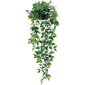 1 planta mandala artificial, planta colgante artificial para pared, decoración para bodas en el hogar y exteriores