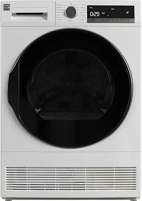 Kenmore 4.0 cu. ft. Ventless Compact Front Load Electric Dryer-with Guard to Reduce Wrinkles & Static-Smart Sensor Drying-LED-Energy Star Certified, White