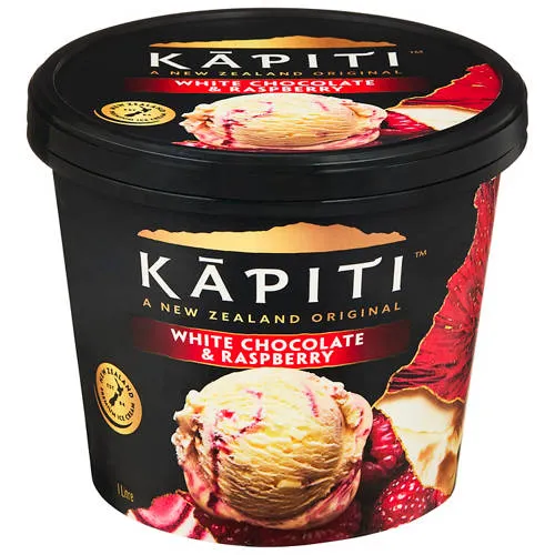 White Chocolate & Raspberry Ice Cream 1L