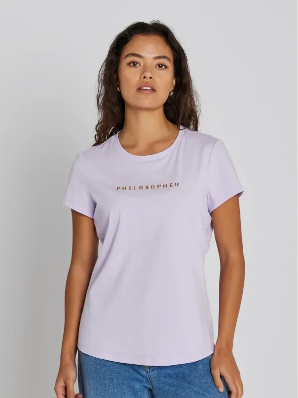 Philosopher SS T-shirt Pastel Lilac