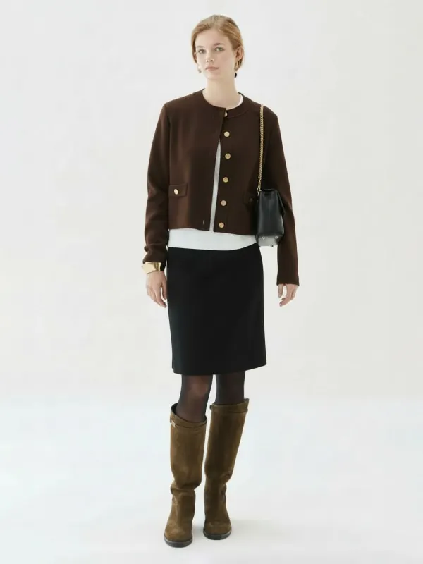 Aria Cardigan Chocolat