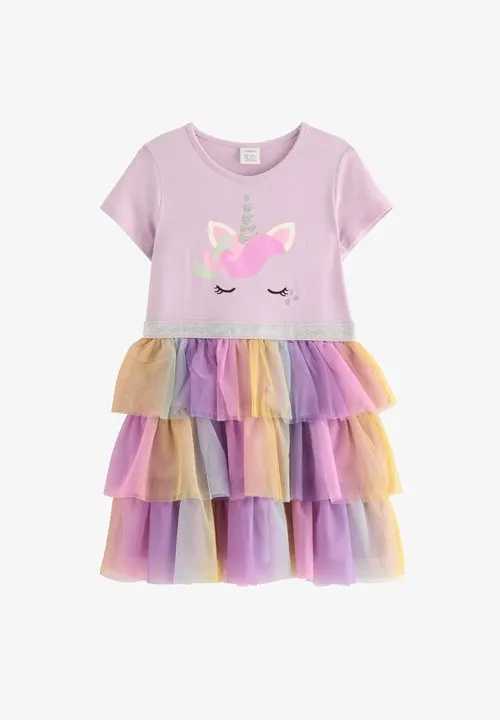 DRESS UNICORN FACE - Kjole - light lilac
